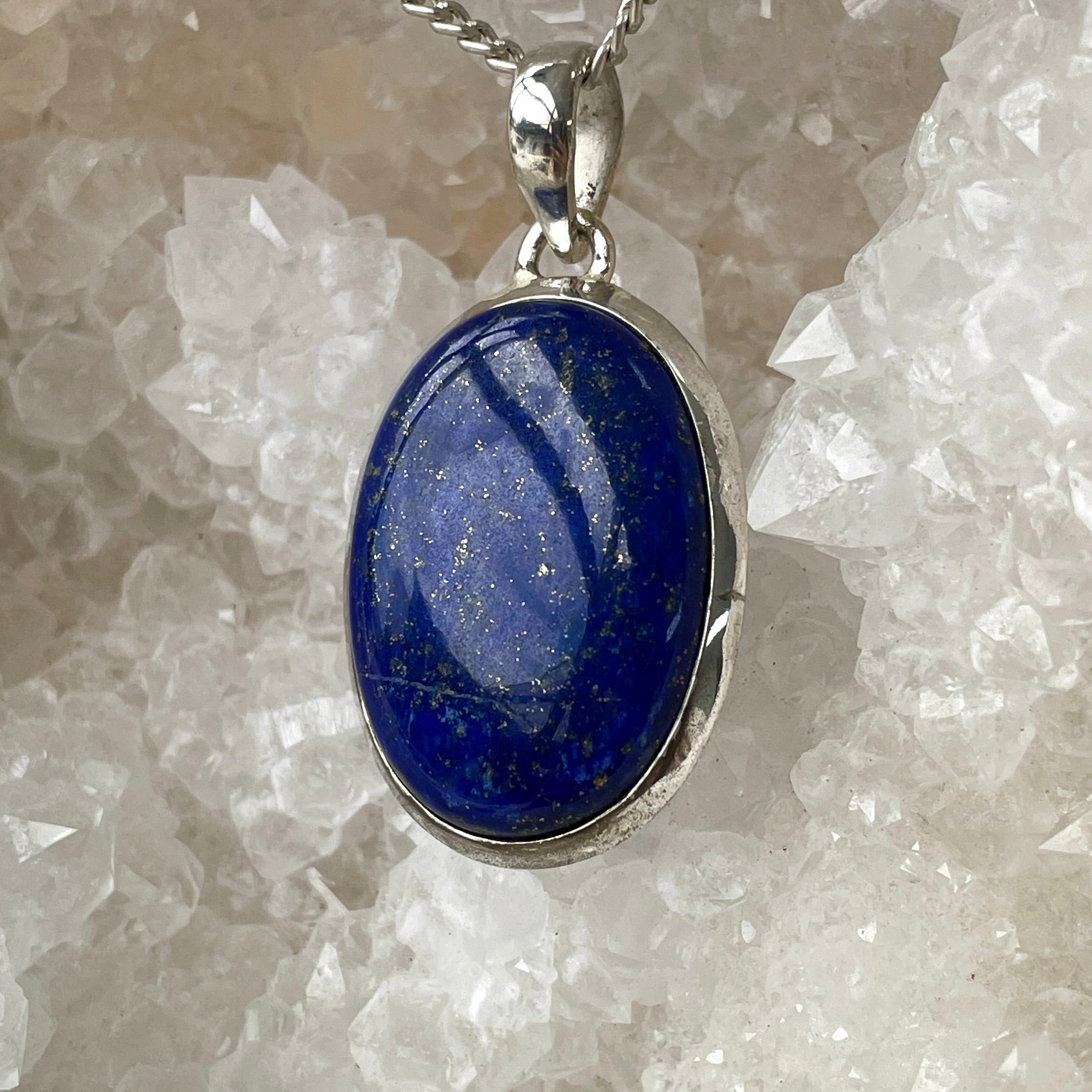 Sterling Silver Pendant - Lapis Lazuli - SP53 Sterling Silver Pendant - Lapis Lazuli - SP53